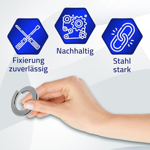 25 Stück Federringe M12 Typ DIN 127 - Garantie 10 Jahre - MONTERAL