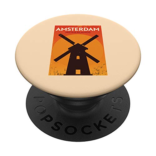 Amsterdam PopSockets PopGrip: Agarre intercambiable para Teléfonos y Tabletas Cover