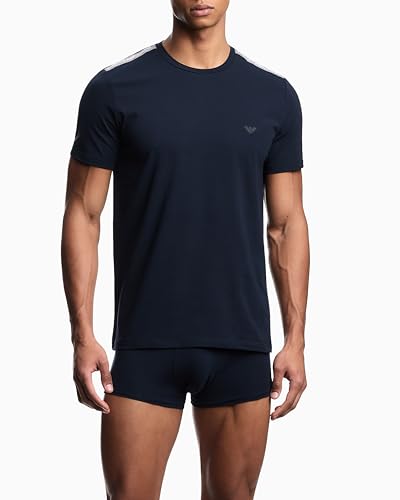 EMPORIO ARMANI Man Core Logoband - Camiseta de Manga S, Color Azul, Talla L, Armani BLU, L