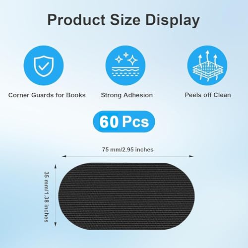Black Premium Tape (60 Pack), Easy to Use, Convenient to Carry, Strong Adhesive Tape Multi - Image 4