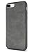 iPhone 7 Plus Case Salawat Shockproof Phone Case with Soft PU Leather Bumper Hard PC Hybrid Protection for Apple iPhone 7 Plus 5.5inch(Gray)