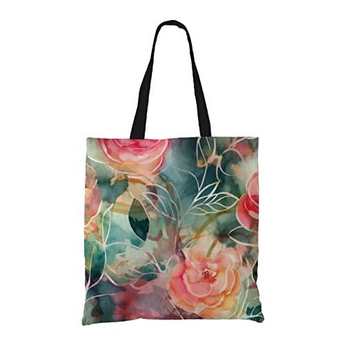 SCHMUCK Canvas Tote Bag For Women – (Pack of 1), Women Tote Bag, Canvas Tote Bag, Printed Tote Bag, Printed Canvas Tote Bag, Stylish Bags for Women
