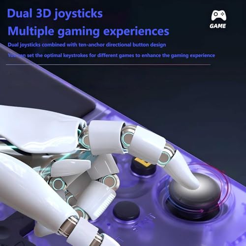 Image of R36S Retro Game Console 3.5 IPS, 64GB 15000+ Games, 13+ Emulators, Portable Handheld for Kids /Adults (Purple)