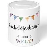 JUNIWORDS Spardose Sparbüchse, Bester Kachelofenbauer der Welt (5705071)