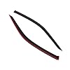 Tuningpros WD2-213 Dark Smoke 2 Pcs Set Window Visor (Outside Mount) Deflector Rain Guard Compatible with 1994-1997 Honda Accord Coupe #1