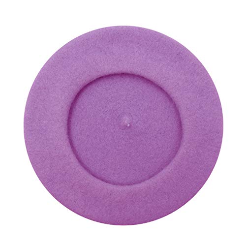 Image of Klong Women Wool Beret Hat French Style Solid Color