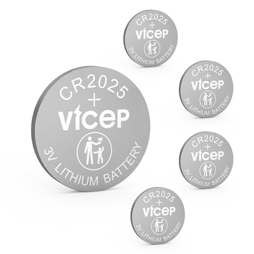 Pilas CR2025 paquete 5 unidades 3V litio compatibles