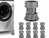 8Pcs Anti Vibration Pads for Washing Machine Support, Height Adjustable Dryer Shock and Noise Cancelling Pad, Anti-Walk Washer Foot Pad Protect Pedestals, Anti-Slip Rubber Leveling Feet Stabilizer