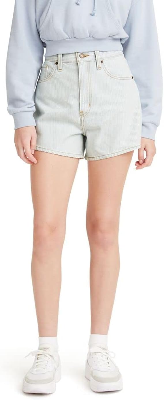 Levi's Womens High Waisted Mom Shorts 