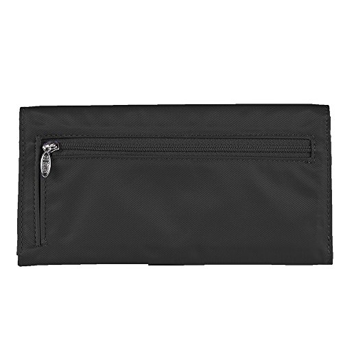 Big Skinny Women's Slimvelope Tri-Fold Checkbook, Holds Up To 40 Cards, Black #TOP1
