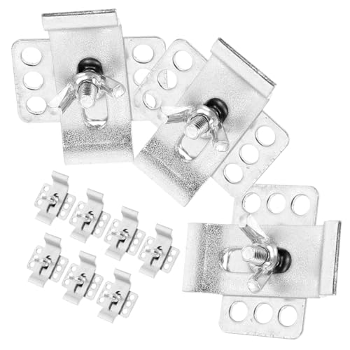 HOMSFOU 10 Ensembles Clips Pour Évier En Dessous Du Plan Galvanisé De Supports De Montage Pour Lavabo Cuisine Salle De Bain