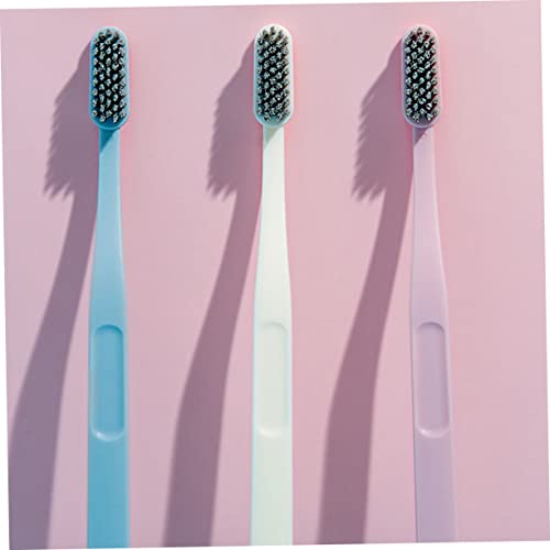 OUNONA 9 Stück Nylon Zahnbürsten für Erwachsene Harte Borsten Beige für Gründliche Zahnreinigung und Optimale Mundpflege – Bild 5