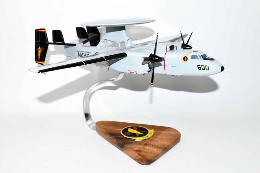 VAW-125 Torch Bearers E-2C (2004) Hawkeye Model, Navy, 1/54 (18" Wingspan), Mahogany