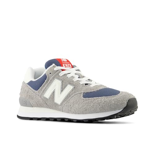 New Balance Unisex 574 V2 History Sneaker,Shadow Grey/Sea Salt,Men 13 / Women 14.5