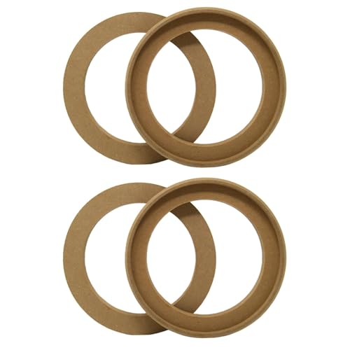 4PCS Wood Speaker Spacer Rings Car Audio Speaker Frame Bracket Mount Subwoofer Enclosures