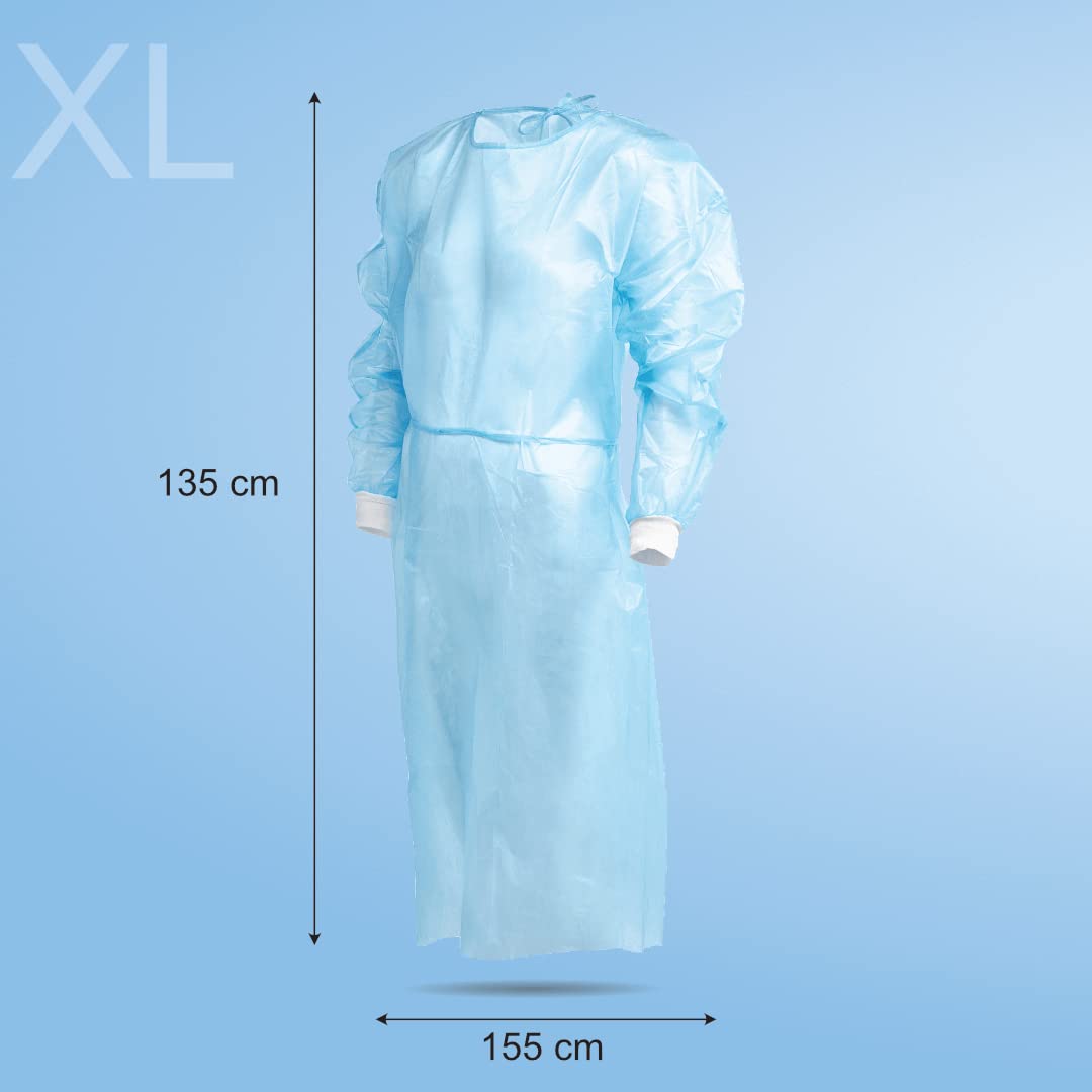 Camice Protettivo Monouso XL 10 Pezzi IEA Medical Antivirale Privo di Lattice