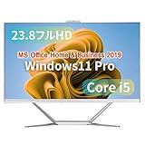 【整備済み品】【未使用品】一体型PC wajun Pro-X10/23.8型フルHD/第4世代 i5-4200M/Win11 Pro/MS Office H&B 2019/wajunのwifi/Bluetooth/HDMI/WEBカメラ/4GB/128GB SSD