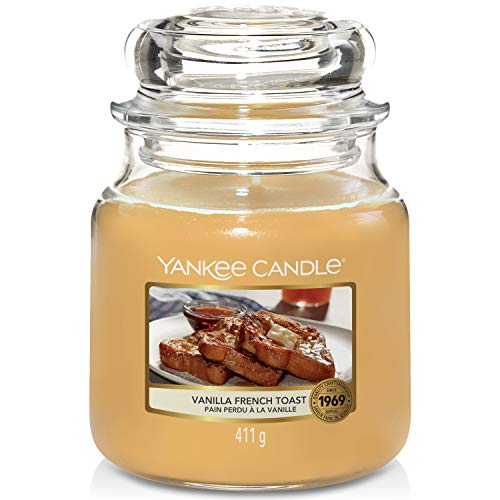 Duftkerze im Glas (mittel) | Vanilla French Toast | Brenndauer bis zu 75 Stunden