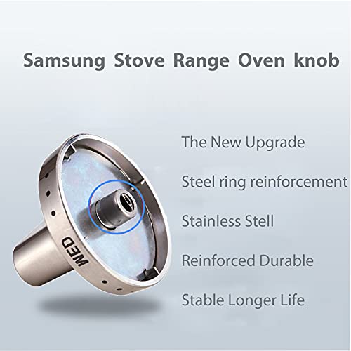 Upgraded 5Pcs Dg64-00472A / Dg64-00347A Stove Knobs Compatible With Dg64-00473A,Dg64-00347A,Dg64-00347B Samsung Stove Knob Replacement,Replaces Fx710Bgs,Nx58F5500Ss,Fx510Bgs,Fx510Bgs,Nx58F5300Ss #TOP2