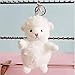 LAARNT 12cm Bunnies*Porte-clés en Peluche Soft en Mouton Blanc, Pendentif en Peluche en Mouton Blanc créative pour Décorations de clé et Sac, Jouet en Peluche en Mouton Blanc