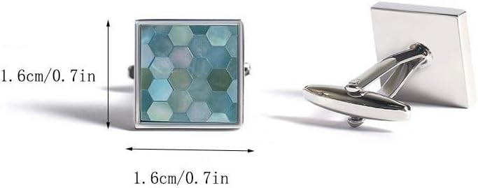 Classic Copper Electroplated Colorful Shell Cufflinks Men's French Shirt Cuff Nails