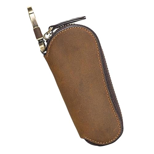 Cuir véritable multifonction café : un étui porte-clés vintage idéal à offrir - 2