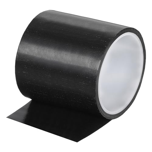 Image of MECCANIXITY High Temperature Tape 90mm PTFE Coated Fabric Tape Heat Resistant Tape for Vacuum Sealers Adhesive Tape 10m /33ft Black 0.18mm Thickness