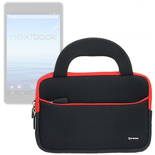 Evecase E Fun Nextbook NX700QC 7'' Android Tablet Neoprene Sleeve Case Slim Briefcase w/Handle