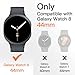 JETech Case with Screen Protector for Samsung Galaxy Watch 8 44mm, Overall Protective Cover, Built-in Tempered Glass Film High Sensitivity, 2 Pack (Black)