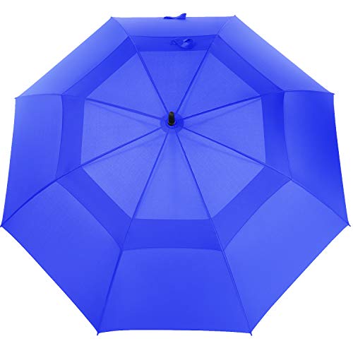Image of MRTLLOA Automatic Open Golf Umbrella, 62 /68 Inch Extra-Large Oversized Double Canopy Vented Windproof Waterproof Stick Rain Golf Umbrellas for Men and Women