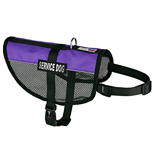 Dogline Service Dog Vest, 22 by 29-Inch, Purple