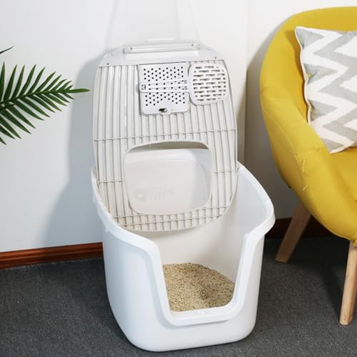 Seamless Molded Cat Litter Box with Scoop, Top or Front-Entry - Thumbnail 4