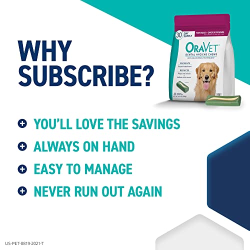 Merial Oravet Dental Hygiene Chew For Large Dogs (50 Lbs And Over), Dental Treats For Dogs, 30 Count #TOP5