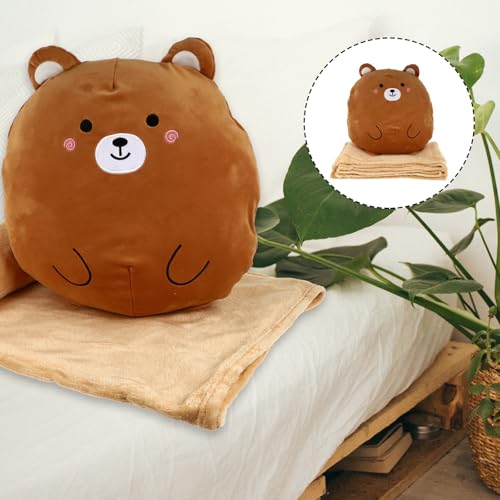 Coussin de couchage marron couverture chaude coton réutilisable design polyvalent - 7