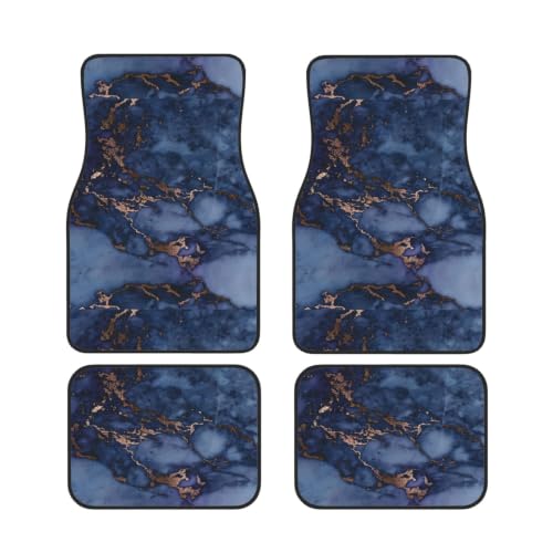 Alfombrillas para coche de neopreno juego de 4 piezas antideslizantes universales color azul