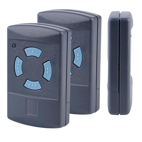 2 PCS Telecommande Garage Hor-HSM4 868 MHz Telecommande Porte Garage Hormann avec Telecommande Hormann 868 MHz HSM2 HSM4, Compatible avec Hörmann Blue Buttons...