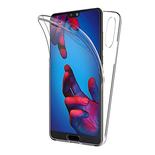 iGlobalmarket Funda para Huawei P20 - Carcasa Completa [360] de [Silicona] para móvil - (Transparente Frontal + Trasera)
