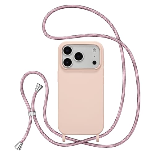 ZTOFERA Crossbody Case for iPhone 18 Pro Max/iPhone 17 Pro Max,Pink
