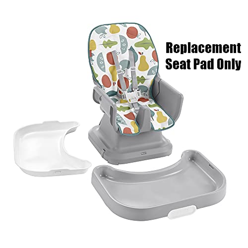 F-Price Replacement Part For Fisher-Price Highchair - Gvg98 ~ Space-Saver Simple Clean High-Chair Booster Seat ~ Pearfection ~ Replacement Seat Pad,Green, Yellow, White #TOP2