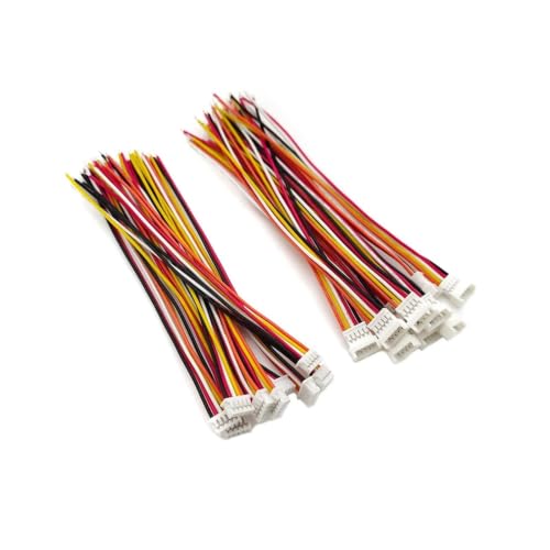 Conector micro JST 1.25 mm de 5 pines con terminales preengastados para conexión segura sin soldadura