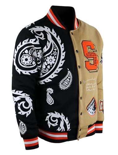 SCREENSHOT VARSITY JACKET 3202 Mens Streetwear Urban Padding Quilted Linning Heavy Fashion Jacket3