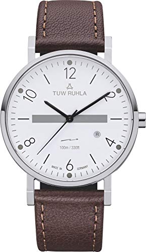 Montre-bracelet pour hommes Thuringia Quartz montre classique étanche cadran analogique noir
