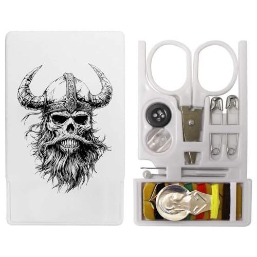 'Viking Skull' Mini Travel Sewing Kit (SE00038519)