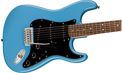 Image of Fender Squier Sonic Stratocaster - California Blue Bundle with Frontman 10G Amp, Tuner, Strap, Cable, Picks, and Austin Bazaar Instructional DVD