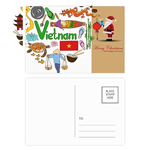Cartes postales Vietnam cœur pour décorer vos carnets de voyage