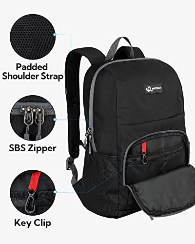 WATERFLY Casual Daypack Lightweight Backpack: 25L Padded Outdoor Day Trip Backpack for Man Woman4