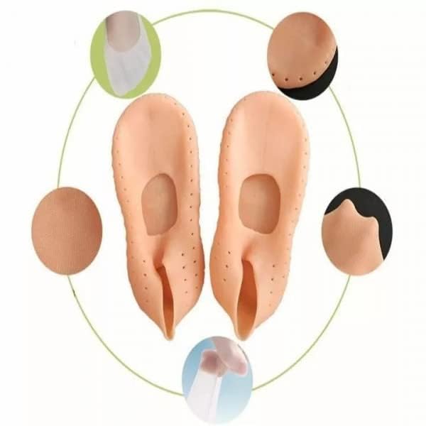 Image of Silicone Socks for Women, moisturizer shocks, Crack Heel Repair Socks, Spa Gel Socks for Women, Silicon Socks, Silicone Socks for Men, Foot spa Socks Vitamin E Socks with Strap