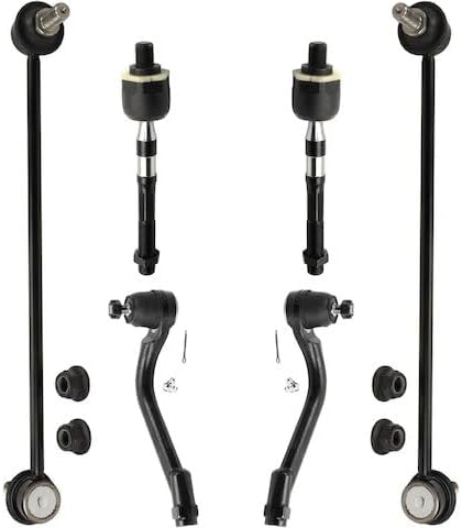 Front Tie Rod and Sway Bar Link Kit - 6 Piece - Compatible with 2014-2015 Kia Sorento