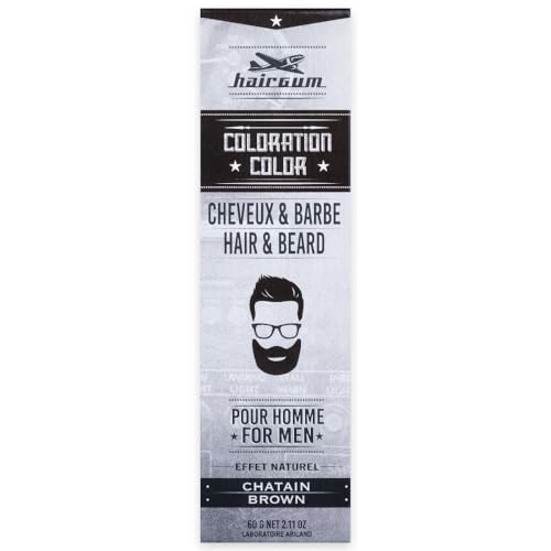 Hairgum, Tinte capilar con tiza (Número 4, Castaño) - 60 ml.