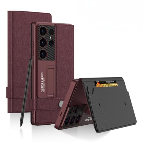 Étui en cuir pour Samsung S25 Ultra élégant et résistant